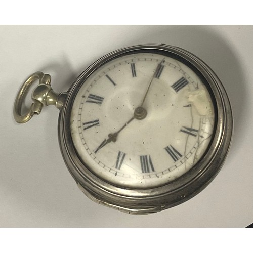 5139 - An 18th century silver pair cased verge, John Philips, Bromyard