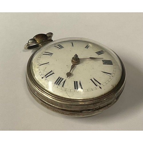 5145 - A hallmarked silver verge pocket watch