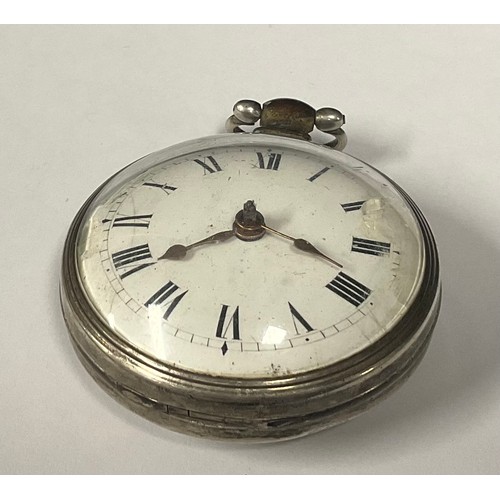 5145 - A hallmarked silver verge pocket watch