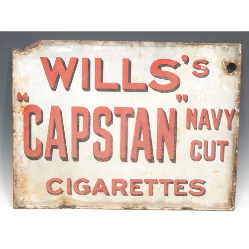 950 - Advertising, Tobacciana and Smoking Interest - a rectangular double sided enamel sign, one side insc... 