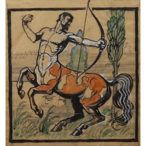 289 - English School (mid-century)
Centaur in Woodland
unsigned, ink on tracing paper, attribution to vers... 