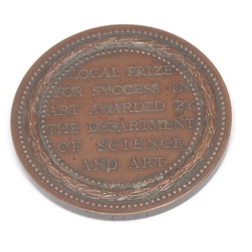 248 - Numismatics - a Victorian bronze medal, Obv. LOCAL PRIZE FOR SUCCESS IN ART AWARDED BY THE DEPARTMEN... 