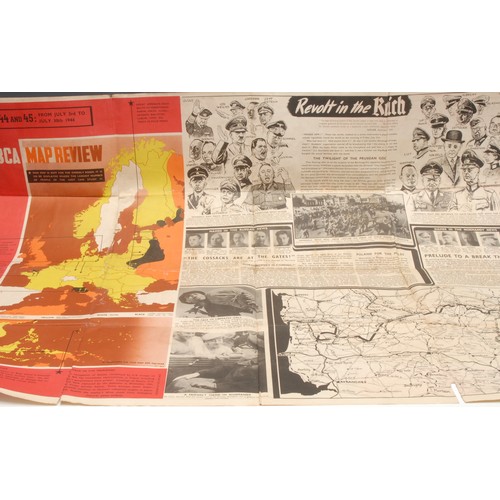 259 - World War Two and Cartography - an ABCA Map Review map of the Eastern Gates, Nos. 44 and 45, 3rd - 3... 