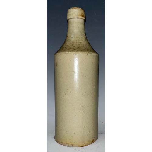 947 - Advertising, Bottles - a slip glazed slab sealed stoneware porter, applied shaped rectangular seal i... 