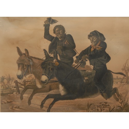 303 - John Anster Fitzgerald (1819-1906), after
The Donkey-ster Sweepstakes
unsigned, lithograph, 19th cen... 