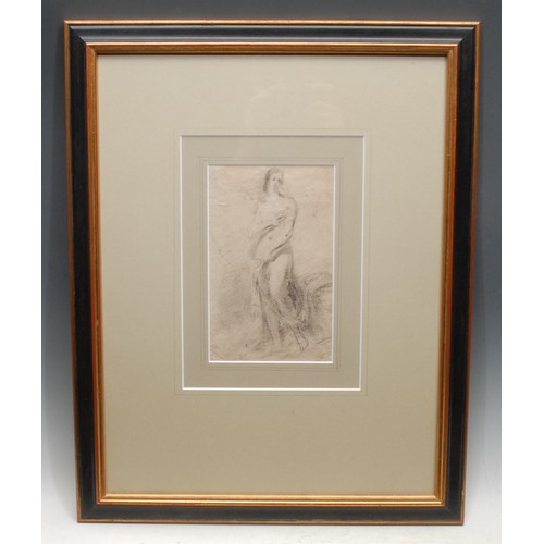 300 - Italian School (19th century)
Diana at the Bath, study after the Old Master
unsigned, pencil sketch ... 