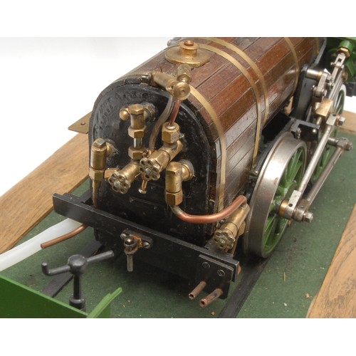 1020 - Railwayana & Model Trains - a 3 1/2 inch gauge live steam locomotive and tender, in the style of Rai... 