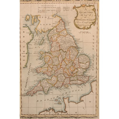 257 - Maps - Derbyshire, Nottinghamshire, Leicestershire, Rutland, etc; four engravings, Corpus Christie C... 