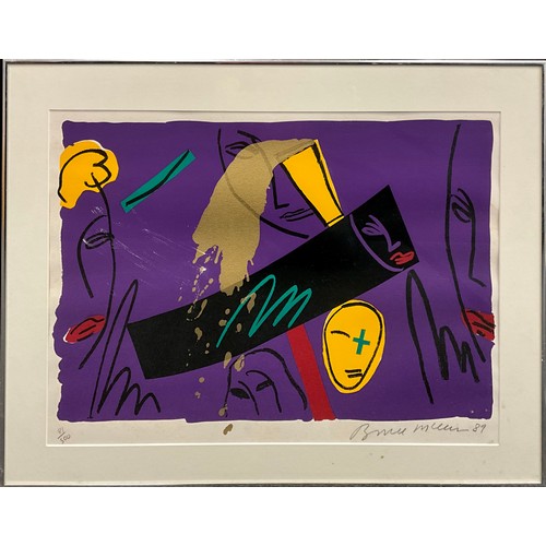 1005 - Bruce McLean (Scottish, bn. 1944), Untitled, 1989, colour screen print, limited edition, 81/500, sig... 