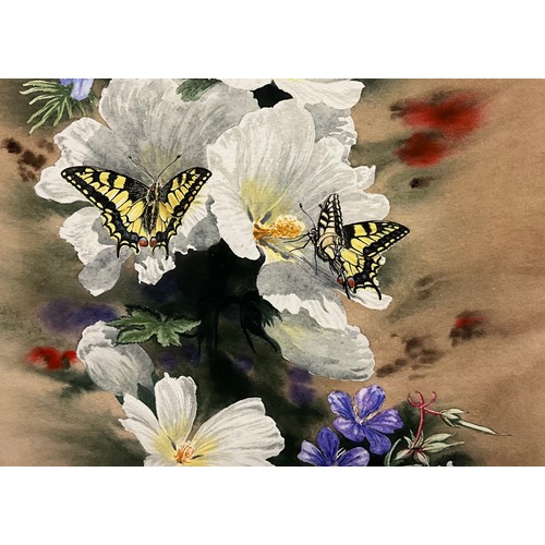 1026 - Robin Gibbard (1930 - 2014)
An associated pair, San Marino Swallowtails and Easter Bouquet,
each sig... 