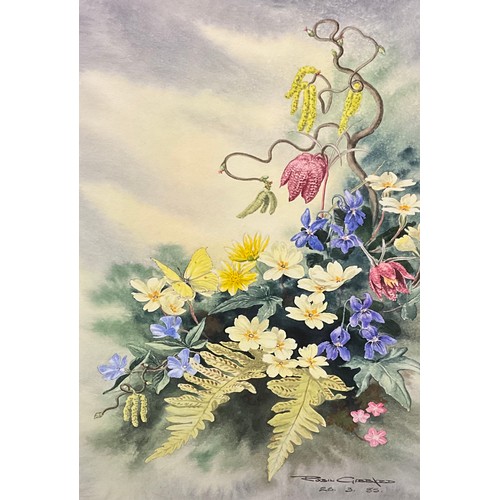 1026 - Robin Gibbard (1930 - 2014)
An associated pair, San Marino Swallowtails and Easter Bouquet,
each sig... 