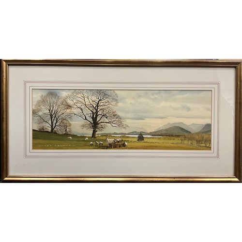 1061 - Alan Ingham, (1932 - 2002) 
Nursery Slope, Derwent Fells from Millbeck, Cumbria, signed, watercolour... 