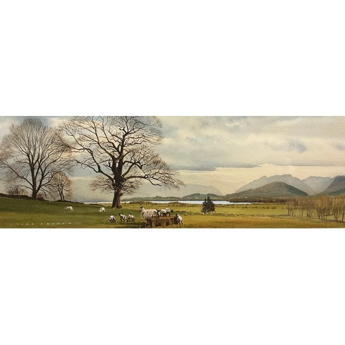 1061 - Alan Ingham, (1932 - 2002) 
Nursery Slope, Derwent Fells from Millbeck, Cumbria, signed, watercolour... 