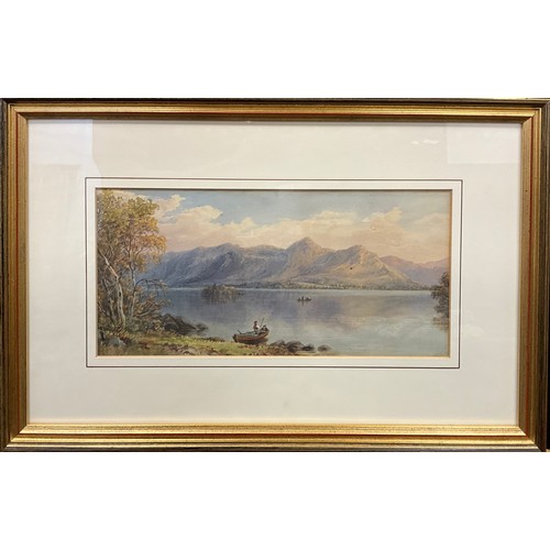 1077 - Ebenezer Alfred Warmington (1830 - 1903)
Derwent Water
monogrammed, dated '95, watercolour, 17.5cm x... 