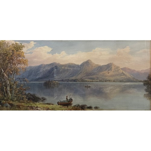 1077 - Ebenezer Alfred Warmington (1830 - 1903)
Derwent Water
monogrammed, dated '95, watercolour, 17.5cm x... 