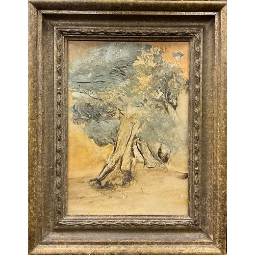 1079 - Francesco Alessandri (Italian, contemporary)
Study of Trees
oil on board, with original Margutta 9 G... 