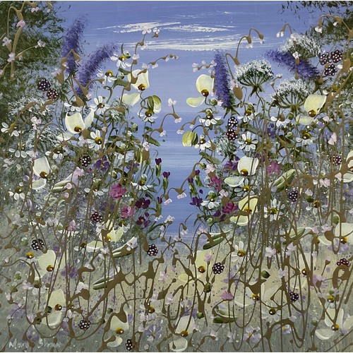 1094 - Mary Shaw (1955-present) Summer Meadow signed, oil on canvas, with accompanying certificate from Whi... 