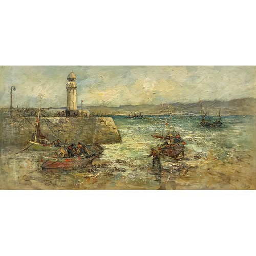 1097 - Yram Allets (Mary Stella) Edwards (1915-2009) 
Low Tide, St. Ives 
signed, oil on board, 46cm x 92cm... 