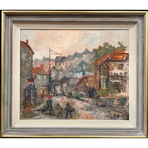 1103 - Yram Allets (Mary Stella) Edwards (1915-2009) 
Okehampton Town 
signed, oil on board, 51cm x 61cm.