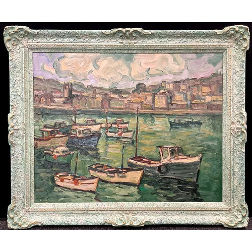 1143 - Trevor Tucker (Cornish School, 20th century) 
St. Ives, Cornwall 
signed, oil on canvas, 61cm x 76cm... 