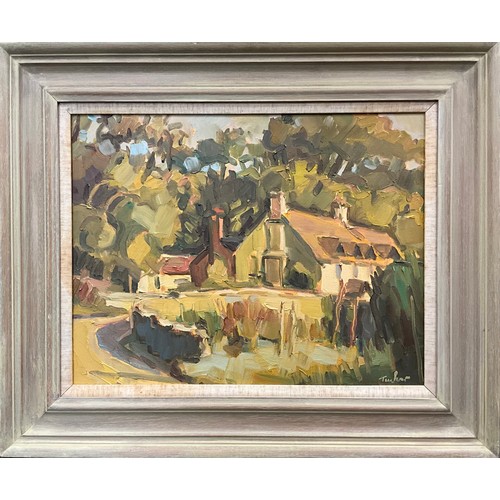 1146 - Trevor Tucker (Cornish School, 20th century), Near St. Neot, Bodmin Moor, signed, oil on canvas, 35.... 