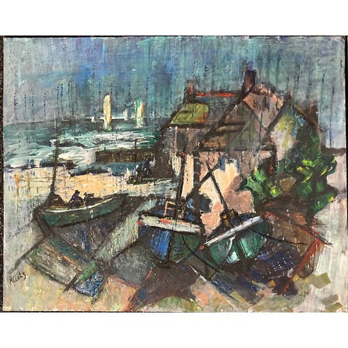 1169 - Yram Allets (Mary Stella) Edwards (1915-2009) A small portfolio of six Abstract / Coastal scenes, ea... 