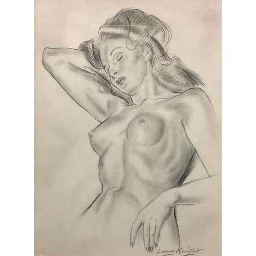 1192 - Dame Laura Knight (British, 1877-1970), Study for Sleeping Nude, bearing signature, pencil on paper,... 