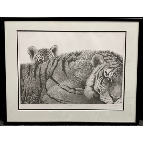 1199 - Gary Hodges (bn. 1954), by and after, Pride and Joy, Tiger and Cub, signed in pencil lower right mar... 