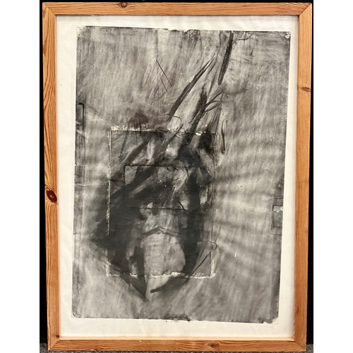 1222 - Knighton Stephen Hosking (1944–2019) 
Abstract composition 
Graphite and mixed media, attribution to... 