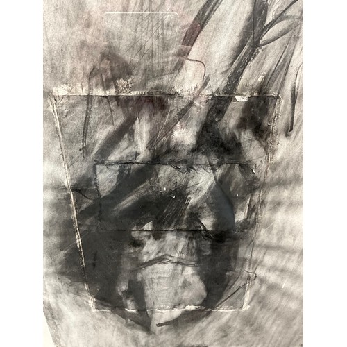 1222 - Knighton Stephen Hosking (1944–2019) 
Abstract composition 
Graphite and mixed media, attribution to... 