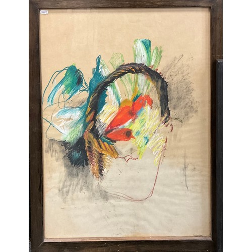 1229 - Andrew Allen, (British, 20th century), Abstract Composition, signed, mixed media, 75.5cm x 55cm;  an... 