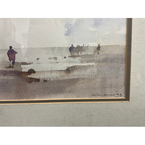 1234 - Lawrie Williamson (1932-2017)
Kite Weather, Beach in Summer
signed, dated '93, watercolour,24cm x 35... 