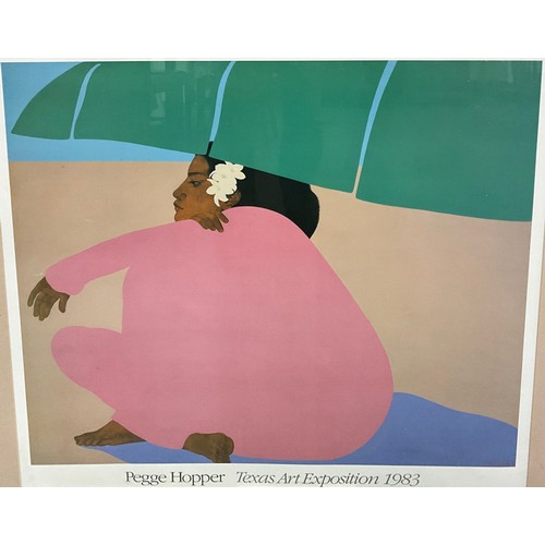 1289 - Pictures and Prints -  Pegge Hopper, after, ‘Texas Art Exposition 1983, poster, half-tone coloured l... 