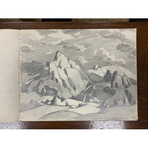 1316 - Hirst Walker (1868 - 1957), A Sketchbook, with approximately 35 leaves, mostly full-page working ske... 