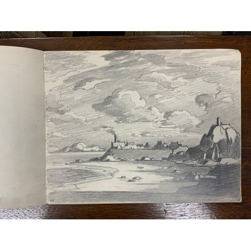 1316 - Hirst Walker (1868 - 1957), A Sketchbook, with approximately 35 leaves, mostly full-page working ske... 