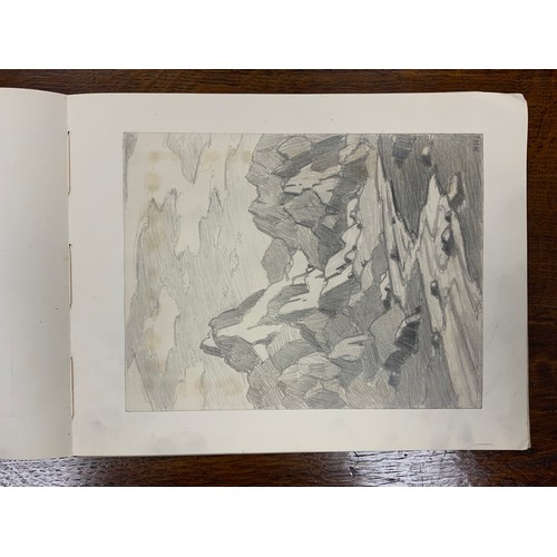 1316 - Hirst Walker (1868 - 1957), A Sketchbook, with approximately 35 leaves, mostly full-page working ske... 