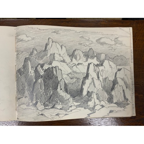 1316 - Hirst Walker (1868 - 1957), A Sketchbook, with approximately 35 leaves, mostly full-page working ske... 