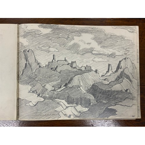 1316 - Hirst Walker (1868 - 1957), A Sketchbook, with approximately 35 leaves, mostly full-page working ske... 