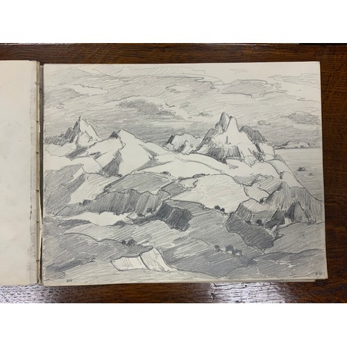 1316 - Hirst Walker (1868 - 1957), A Sketchbook, with approximately 35 leaves, mostly full-page working ske... 