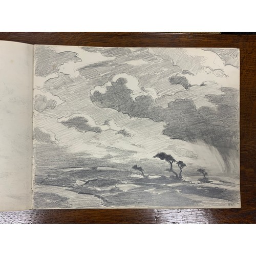 1316 - Hirst Walker (1868 - 1957), A Sketchbook, with approximately 35 leaves, mostly full-page working ske... 