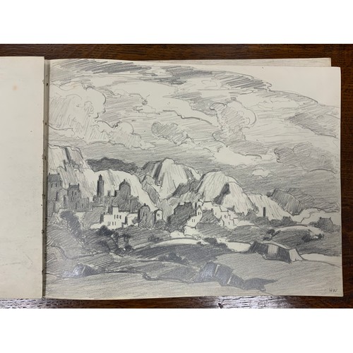 1316 - Hirst Walker (1868 - 1957), A Sketchbook, with approximately 35 leaves, mostly full-page working ske... 