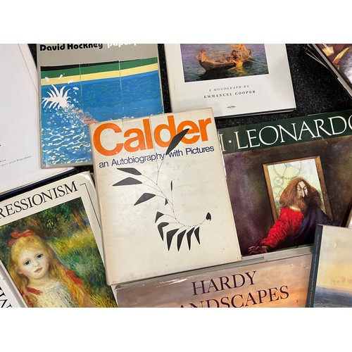 1326 - Art Books - a large quantity of art books, David Hockney, Alexander Calder, L. S. Lowry, Bob Carlos ... 