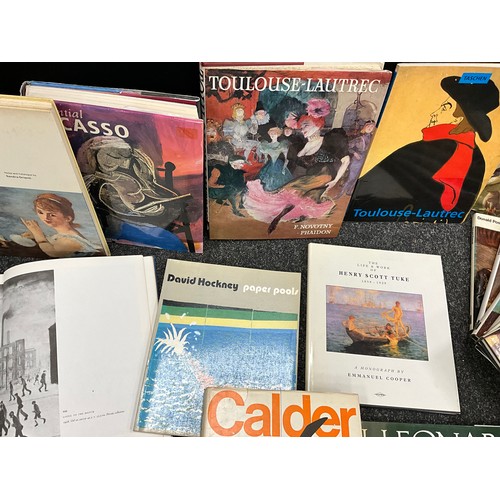 1326 - Art Books - a large quantity of art books, David Hockney, Alexander Calder, L. S. Lowry, Bob Carlos ... 