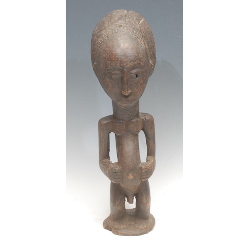 31 - Tribal Art - a Hemba singiti ancestor figure, 41cm high, Democratic Republic of Congo