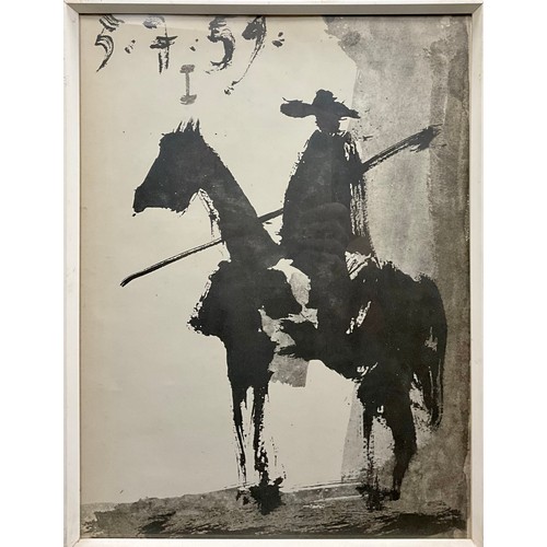 1166 - Pablo Picasso, after, a group of five lithographs, Don Quixote and Sancho Panza, 47cm x 31.5cm;  Tor... 