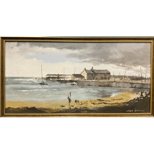 1248 - John Barber
At The Jetty
signed, oil on board, 30cm x 60cm