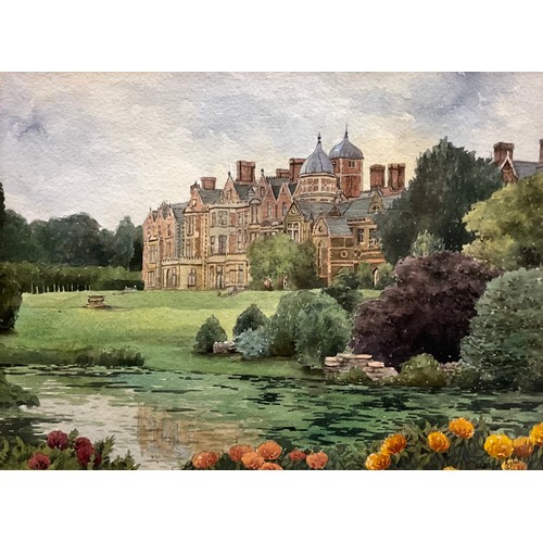 1195 - Christopher Hughes, Sandringham, Norfolk, signed, watercolour, 27cm x 36.5cm.