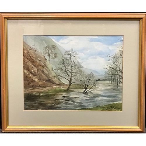 1263 - Alan Ward 
Dovedale, Derbyshire
signed, watercolour, signed and titled to verso, 30cm x 39cm