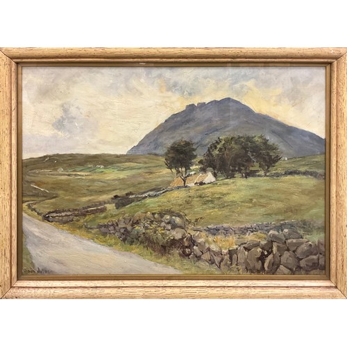 1188 - David Bond Walker (1891-1977) Irish Landscape, Slieve Bearnagh, County Down, signed, oil on canvas, ... 