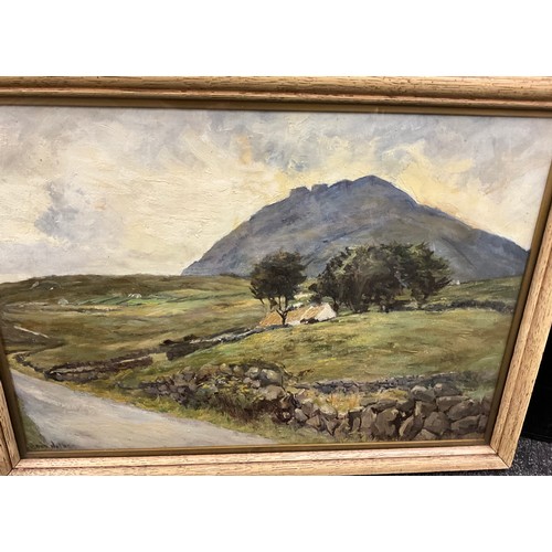 1188 - David Bond Walker (1891-1977) Irish Landscape, Slieve Bearnagh, County Down, signed, oil on canvas, ... 